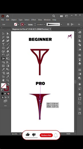 Width Tool in Illustrator | Quick Adobe Illustrator Tutorial | #illustratortips #logo