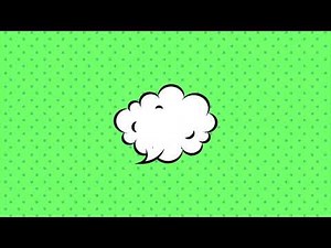 Comic Pop Art Speech Bubbles Animation | 4K | FREE TO USE