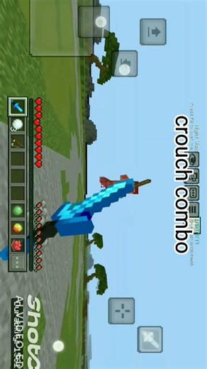 crouch combo #minecraft #gaming