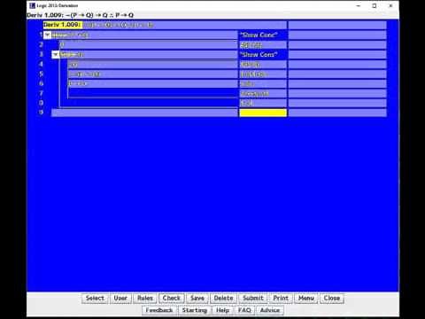 Logic 2010 Demo: Unit 4 Derivation