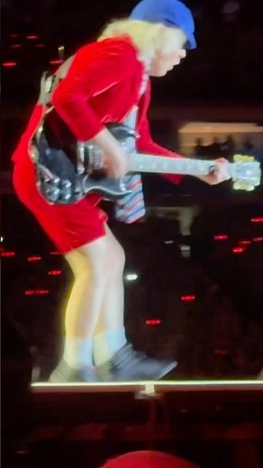 Angus Young AC/DC LIVE Performing an Insane Solo and Duck Walk #guitar #acdc #concert #guitarsolo