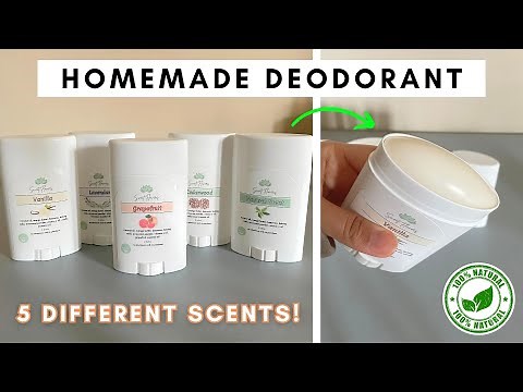 DIY Natural Deodorant: Easy, Affordable, and Chemical-Free with 5 Fresh Scents! 🌿✨