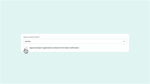 Slack integration for Approvals