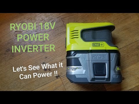 RYOBI 18v 150w POWER INVERTER REVIEW (RYi150BG)