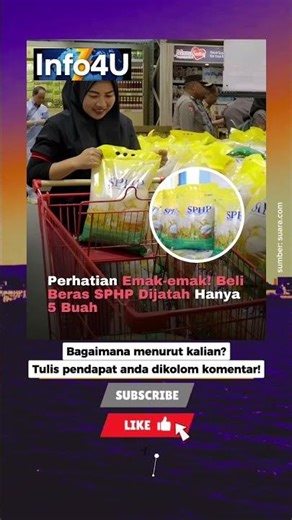 Perhatian Emak-emak! Beli Beras SPHP Dijatah Hanya 5 Buah