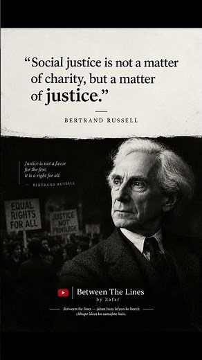 Bertrand Russell on Social Justice: The Truth We Ignore