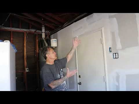 How to drywall around a door?
