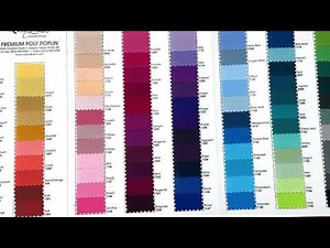 Polyester Poplin Table Linen Color Chart