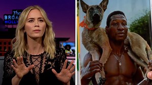 'Oh that's new': Emily Blunt comments on fellow guest's photo shoot