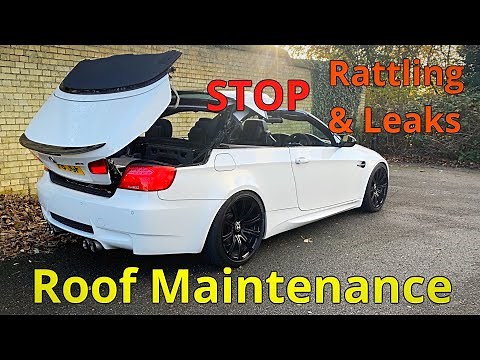 How to look after a convertible roof - Lubricate rubber seals with Gummi Pflege - BMW - Fix creaking