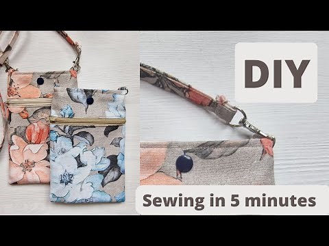 DIY Bag | How to sew Slim Phone Crossbody Bag