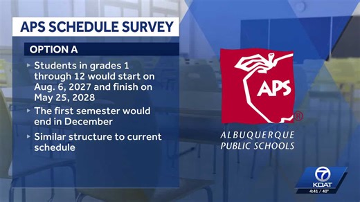 APS asking parents for thoughts on 2027-2028 calendar