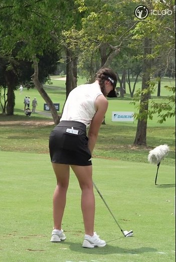 Linn Grant's iron shot swing only