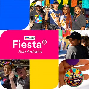 6.6K views · 40 reactions | For over a century, Fiesta® San Antonio has been hosting exciting activities for all ages. From parades to carnival rides, there’s something for everyone. Check out how we took over the streets of San Antonio with our #RidiculouslyGood culture! #VivaFiestaWithUs | TaskUs | Facebook