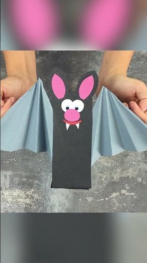 DIY for Halloween Craft! Easy Flying Bat