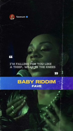 Fave - Baby Riddim (FL) Lyrics | Naija Afrobeats Song