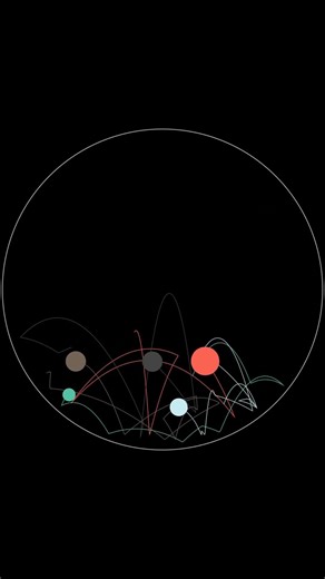 Procedural Zen #323: Turmoil to Unity | Active Moving Points ASMR #animation #asmr #bounce #clack