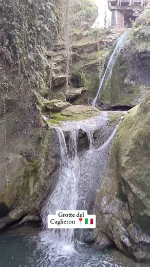 Hidden Italy waterfalls: Grotte del Caglieron