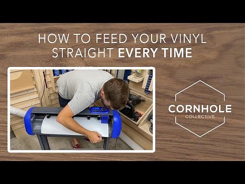 How to keep the vinyl on your plotter feeding straight