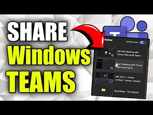 How to Share Windows or Apps on Screen in Microsoft TEAMS (Best Method)