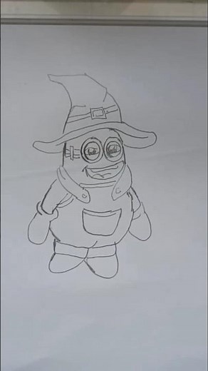 How to Draw a Halloween Minion 🎃 #Minion #Halloween