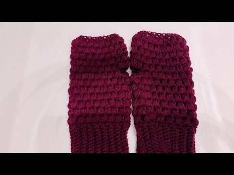 Crochet fingerless gloves beginners friendly | how to crochet fingerless gloves step by step
