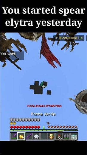 🤯You started spear elytra yesterday #controller #minecraft #wow