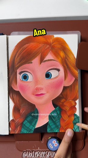 ASMR Drawing of Ana from Frozen