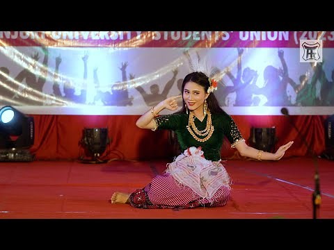 Manipuri Dance Performed by Dolly Thoudam (Dhanamanjuri University). #Dance #folksong #manipuri