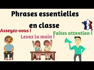 French Classroom Phrases - Learn French for School