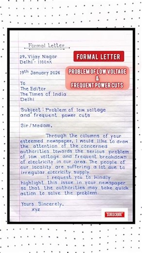 Formal letter writing in English | formal letter format | formal letter kaise likhe | #shorts