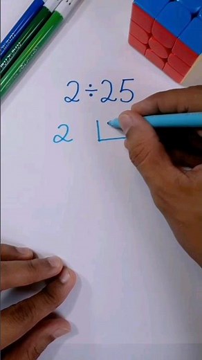 🎯Divisão | Um número menor dividido por um número maior. #matemática #enem #concurso #shorts
