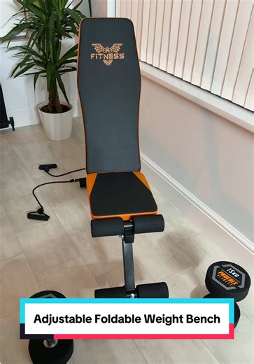 Adjustable Foldable Weight Bench for Home Workouts