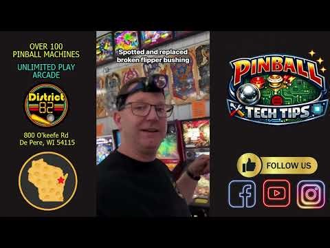 Fix Loose / Floppy Flipper – Replace Pinball Flipper Bushing Tutorial - Pinball Tech Tips