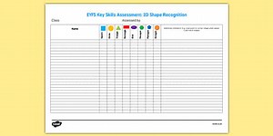 EYFS Key Skills Assessment 2D Shapes