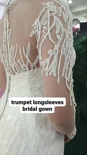 41K views · 465 reactions | A Chinese collar trumpet longsleeves bridal dress by yours truly Cecilio Teves Abad Cecilio Abad Life Journey on Low Carb #fbreels #fbreelsviralpost #ceciliotevesabadgown #cecilioabadclientgownfitting #ceciliotevesabadgownoriginals | Cecilio Teves Abad | Facebook