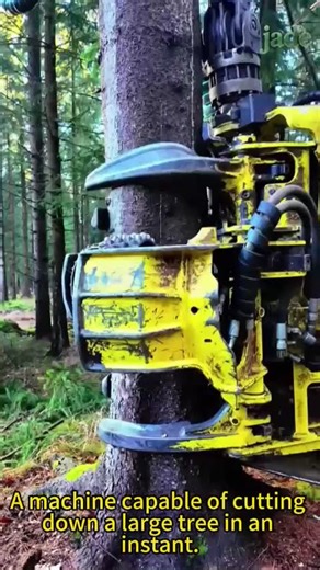 A machine capable of cutting down a large tree in an instant #woodworking #wheelsaw
