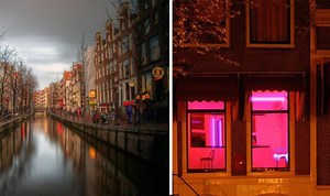 Dutch police clear England fans from Amsterdam's red-light district