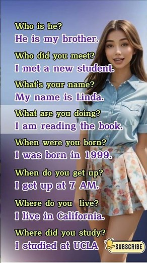 English Speaking Practice: Improve Your Daily English with WH Questions & Answers #shorts #english