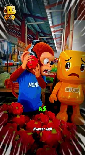 MONKO NYARI ALIENPASAR JADI KACAU #shorts #funny #remix #siucup
