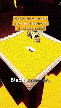 Simple Blaze Farm in Minecraft - 60 Seconds Build
