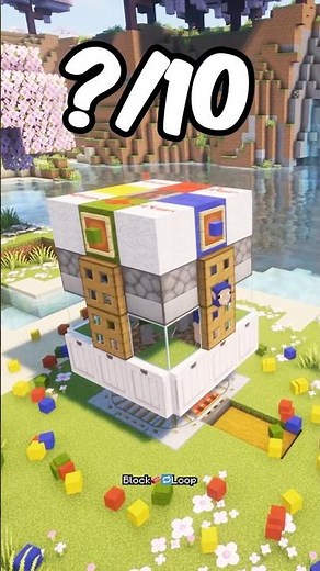 4-Color Automatic Wool Farm 🐑 #minecraft