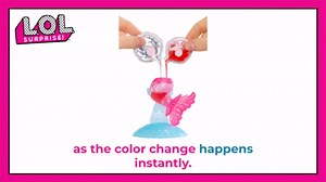 LOL Surprise Mermaids Makeover Magic Tots with DIY Wearable Lip Gloss Makeup for You and Your Doll, Fun Water Play, Gift for Kids Ages 4+