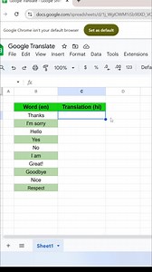 150K views · 489 reactions | Google Translate in GoogleSheets  #GoogleSheets #sheets #exceltips #explore | computernotion | Facebook
