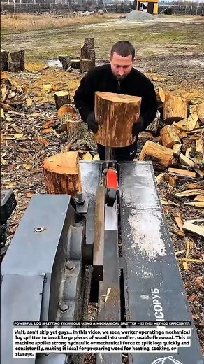 Powerful Log Splitting Technique Using a Mechanical Splitter – Is This Method Efficient?.