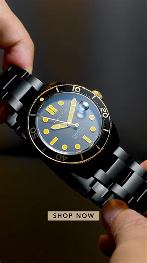 12K views | This Black Friday, Spinnaker celebrates its finest designs with a black-and-gold transformation. The Croft, Fleuss, and Bradner Automatic dressed for the night, built for every voyage. Shop now only on Spinnaker-Watches.com | Spinnaker | Facebook