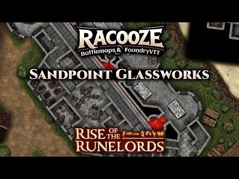 Sandpoint Glassworks - Rise of the Runelords - Battlemap Creation - Timelapse