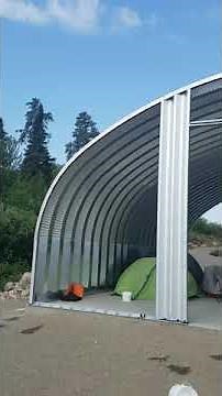 My Quonset building end walls and door frames