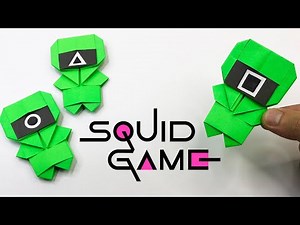 How to Make Squid Game Soldier Paper Craft - Easy Origami Tutorial (Step by Step)