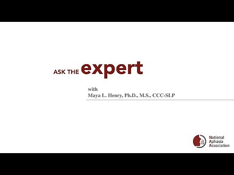 Ask the Expert: Primary Progressive Aphasia with Maya L. Henry